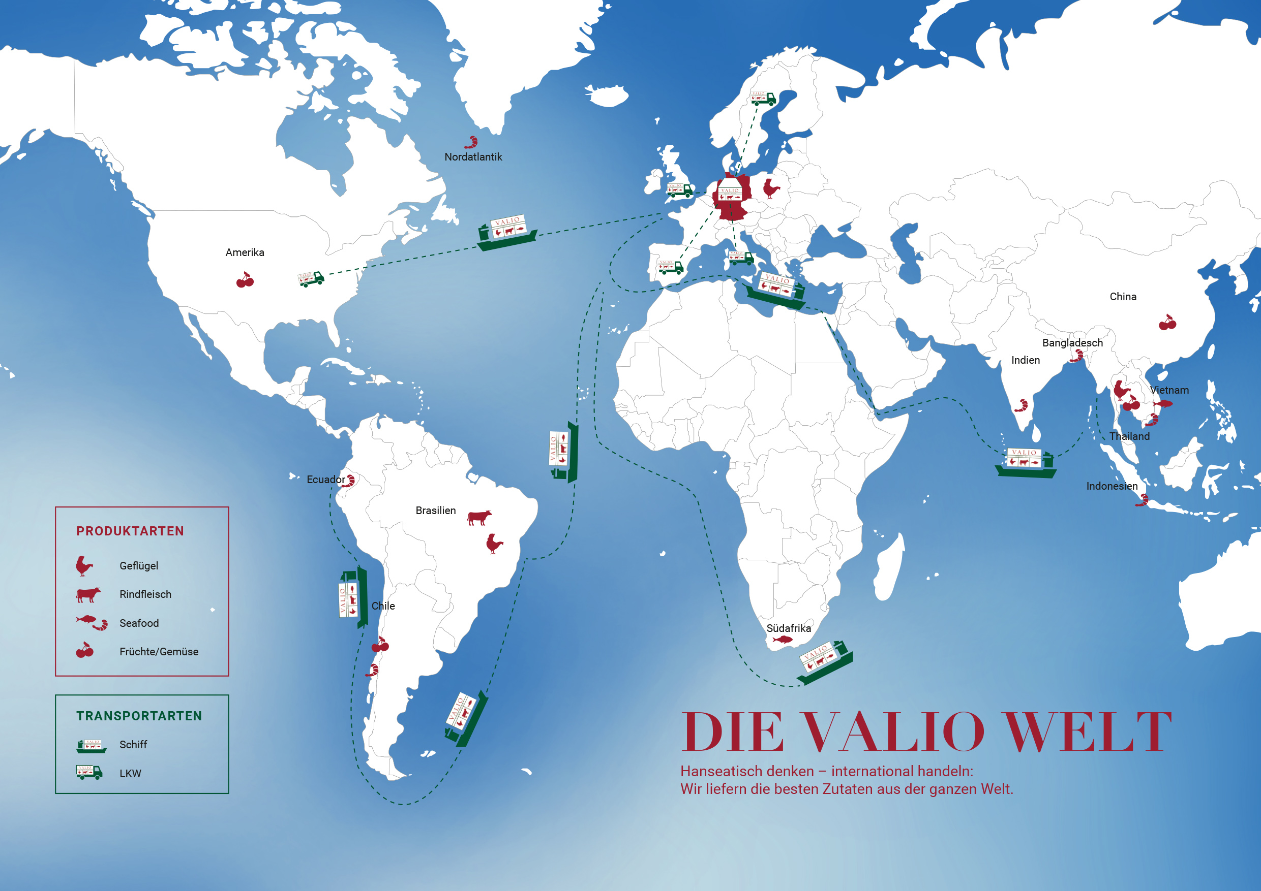 Weltkarte VALIO.de
