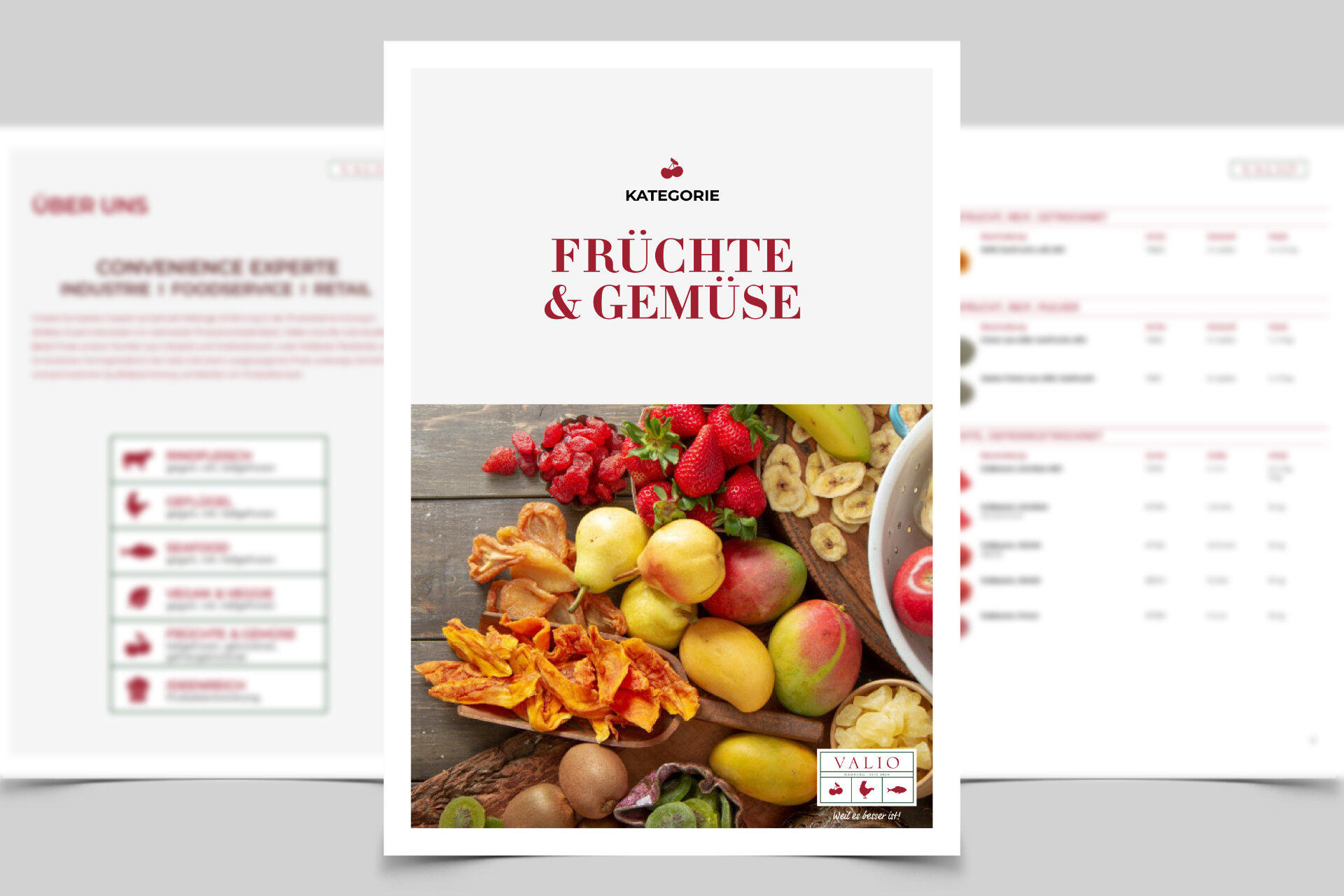 VALIO Produktkatalog Fruechte Gemuese VALIO.de