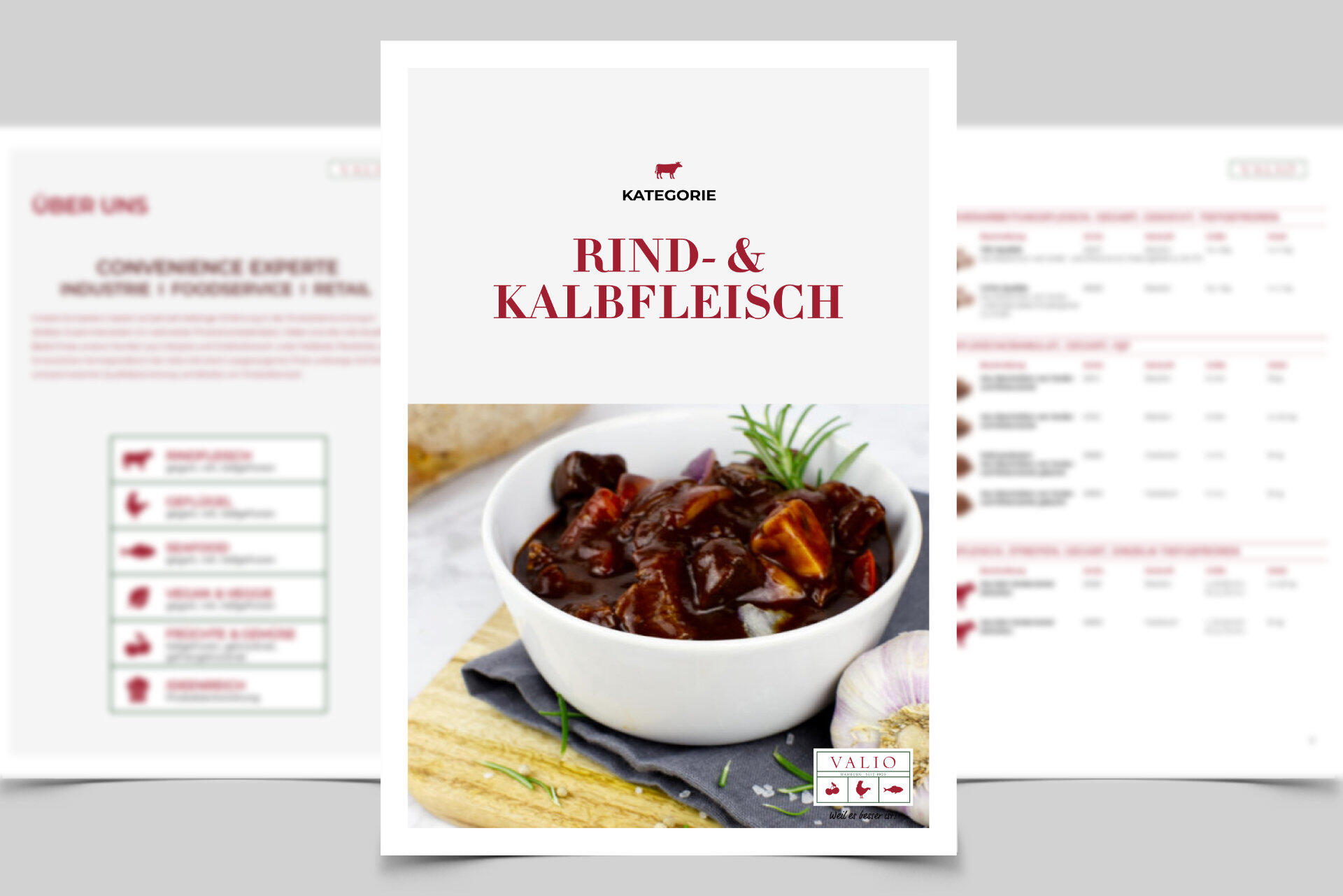 VALIO Produktkatalog Rind Kalbfleisch VALIO.de