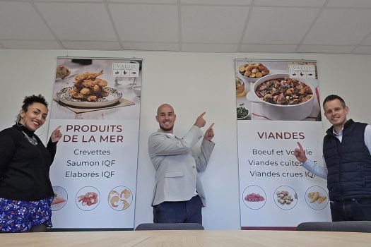 Frischer Meeresfrüchte- und Fleischprodukte bei Valio Deutschland präsentiert.